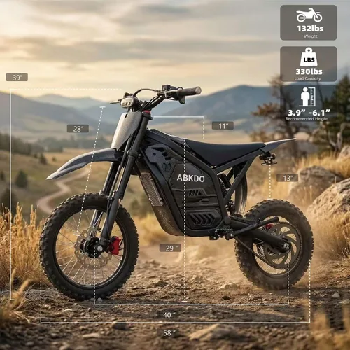 Vista 6 de Motocicleta eléctrica para adultos adolescentes, motor de 4000 W Estilo clásico