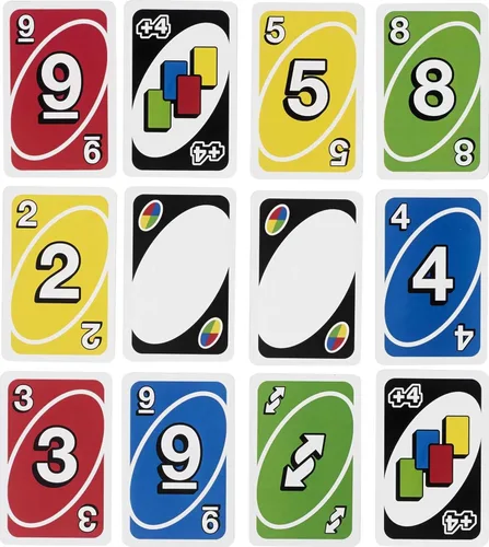 Vista 6 de Mattel Games Juego de cartas UNO gigante para niños, adultos y familias, accesible para daltónicos y con baraja grande personalizable