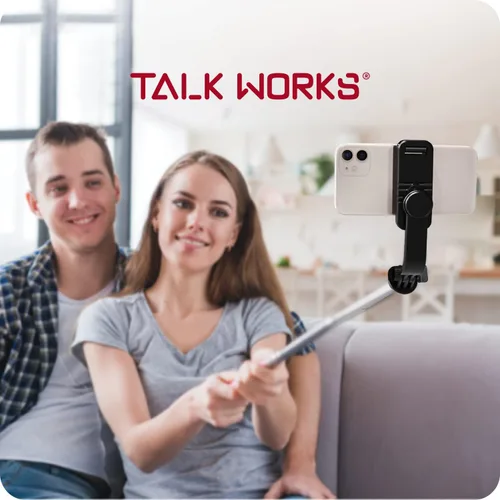 Vista 6 de TalkWorks Juego de palo selfie, control remoto y trípode compatible con iPhone 15/15 Pro/15 Pro Max, 14/14 Plus/14 Pro/14 Pro Max, 13/13