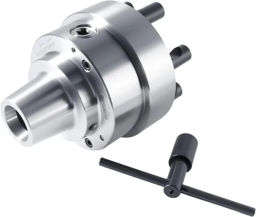 Vista 7 de Accusize Industrial Tools Portabrocas 5C de 5-1/2 '' con montaje integral de Camlock D1-5, perno de 3/4 pulgadas, 0269-0015 Soporte integral D1-5