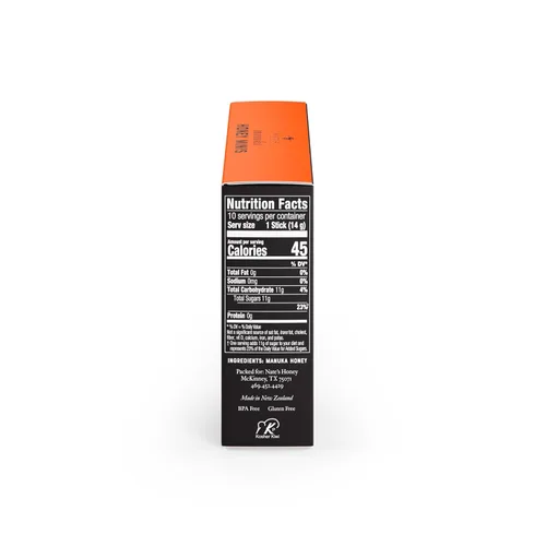 Vista 2 de Nate's Manuka Honey Minis - 10 unidades de una sola porción, miel de manuka pura - MGO 83+ Certificado UMF 5+ - 10 paquetes de una sola porción