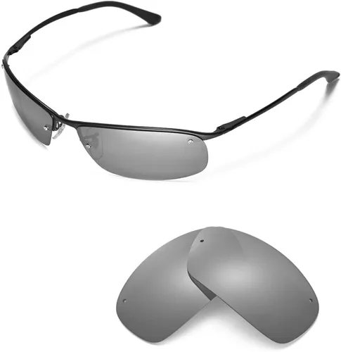 Vista 3 de Walleva Lentes de repuesto para lentes de sol Ray-Ban RB3183 de 2.480in, múltiples opciones disponibles, talla única