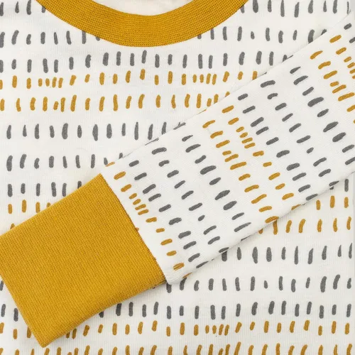 Vista 3 de HonestBaby Pijama unisex de algodón orgánico para niños y bebés