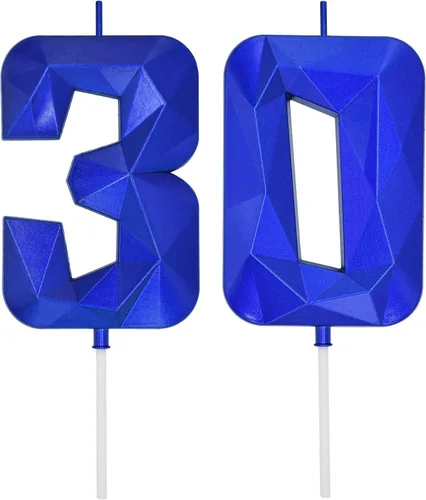 Vista 237 de DERVENTA Vela Grande de Cumpleaños Número 3D Verde Luminoso de 3.7 Pulgadas Celebración de Fiesta Aniversario Decoración Adorno para Pastel 1 Pieza