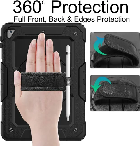 Vista 5 de DuraSafe Cases Funda resistente para iPad de 10.2 pulgadas 9 8 7 2021 2020 2019 [iPad de 9ª / 8ª / 7ª generación] A2197 A2270 A2602 MW762LL/A