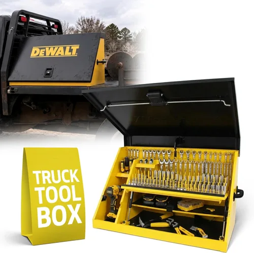 Vista 12 de DeWalt - Caja de herramientas triangular de 36" x 17", acero, color amarillo y negro