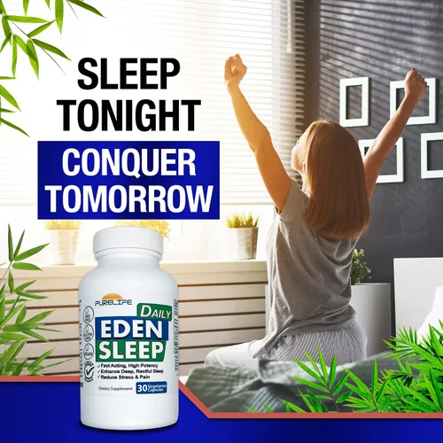 Vista 4 de Eden Daily Sleep [Nueva fórmula libre de GABA] - Duerme más rápido, relaja tu cuerpo, promueve un sueño profundo y reparador (30 cápsulas veganas)