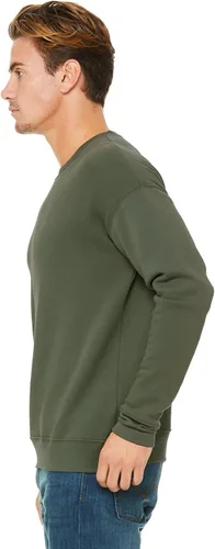Vista 2 de Bella Canvas Forro polar con hombros caídos para, Verde(Military Green)