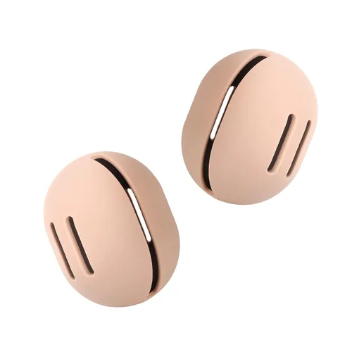 Vista 21 de FERYES Soporte para esponja de maquillaje – Estuche para mezclador de maquillaje de silicona resistente a roturas y ecológico para viajes - Negro