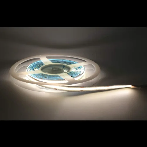 Vista 14 de COB - Tira de luces LED, 16.4 ft/16.4 pies, flexible, flexible, flexible, flexible, luces de cuerda LED COB, 12 V, 320 LEDs/m, blanco cálido, 3000
