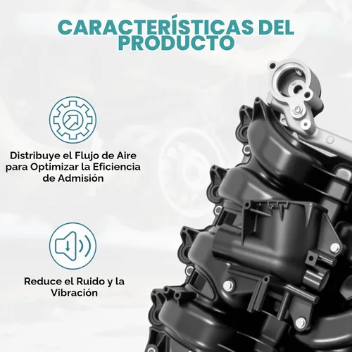 Vista 6 de Colector de admisión superior con junta compatible con Ford F-150 615-375