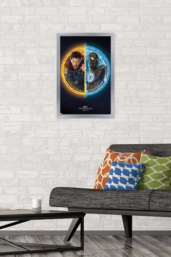 Vista 36 de Trends International Marvel Spider-Man: No Way Home - Póster de pared dúo, 22.4 pulgadas de largo x 14.7 pulgadas, versión enmarcada de madera