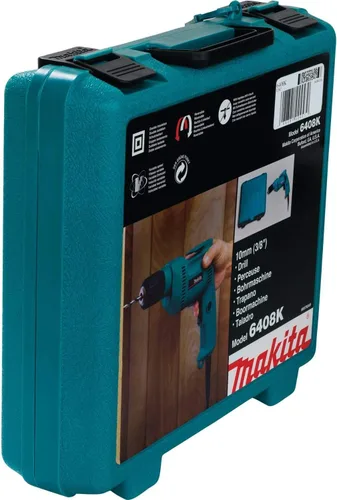 Vista 10 de Makita 6408K - Taladro de 4,9 amperios, 38 pulgadas, color verde azulado