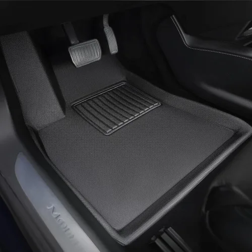 Vista 2 de TAPTES Alfombrillas de Piso para Tesla Model S 2019, 2018, 2017, 2016, 2015, Premium Para Todo Clima Antideslizantes Impermeables Forros de Piso