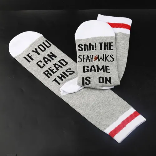 Vista 7 de Regalo de fútbol americano regalo divertido de cumpleaños calcetines de fútbol novedosos talla única