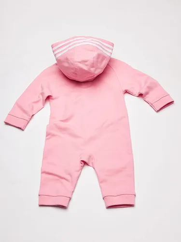 Vista 3 de adidas Mameluco con capucha de manga larga para bebés y niñas