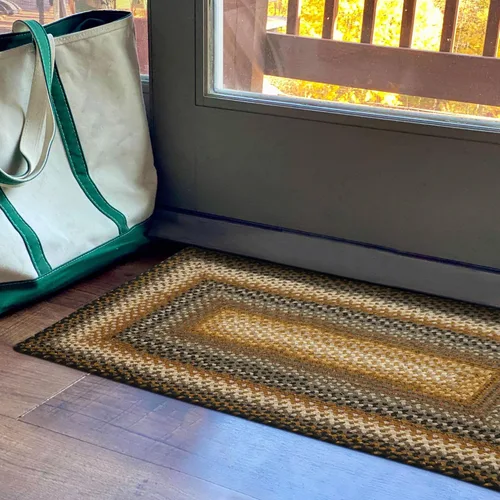 Vista 37 de Alfombras de Área Ovaladas Baja Blue, 5x8' - Hechas a Mano con Tela de Algodón, Decoración Relajante de Campo Costero, Perfectas para Salas de Estar