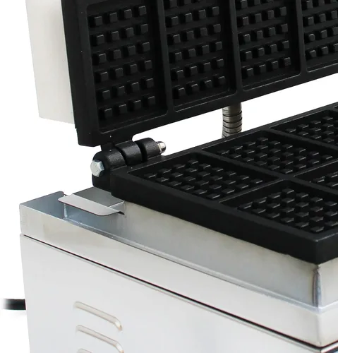 Vista 8 de Máquina eléctrica de gofres comercial de 10 piezas, temperatura de 110 V, 122-572 ℉, horneador de gofres belga antiadherente para restaurante y uso