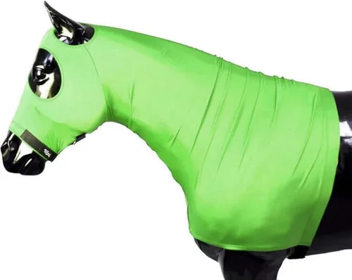 Vista 4 de Sleazy Capucha de Lycra con Cremallera Verde cazador
