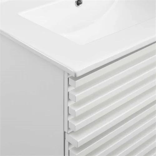 Vista 162 de Modway Render 23.5" tocador de baño en nogal (lavabo no incluido)