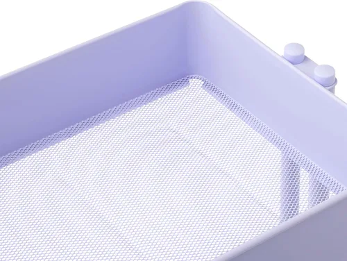 Vista 6 de Simply Tidy Lexington Carrito con ruedas de 3 niveles, organizador móvil de almacenamiento de metal con ruedas de bloqueo para manualidades, oficina