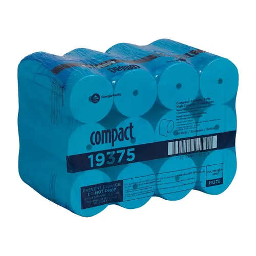 Vista 11 de GP PRO (Georgia-Pacific) Compact Coreless 2-Ply Recycled Toilet Paper by Georgia-Pacific, 19375, 1,000 hojas por rollo, 36 rollos por caja