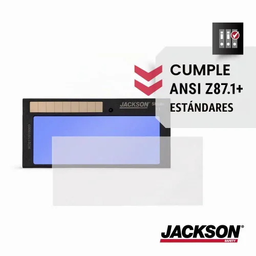 Vista 6 de Jackson Safety 16376 W30 Solera Protector fijo 11, que se oscurece automáticamente, con filtro, de 4 pulgadas de largo x 2 pulgadas de ancho.