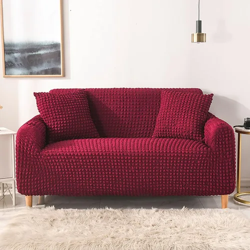 Vista 11 de Konsilsa Funda elástica para sofá, funda antideslizante para sillón, funda gruesa y lavable con parte inferior elástica, protector de muebles