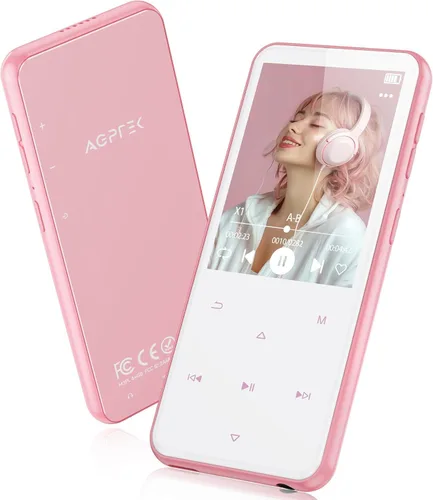 Vista 9 de AGPTEK Reproductor MP3 de 64 GB con Bluetooth, M3 Reproductor de música de 2.4 pulgadas con altavoz y radio FM, botones táctiles, soporta hasta 128