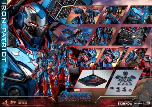 Vista 9 de Obra maestra de la película DIECAST Avengers: End Game, figura a escala 1/6, Iron Patriot