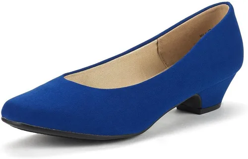 Vista 2 de Dream Pairs - Zapatos de tacón alto Mila Low Chunky para mujer