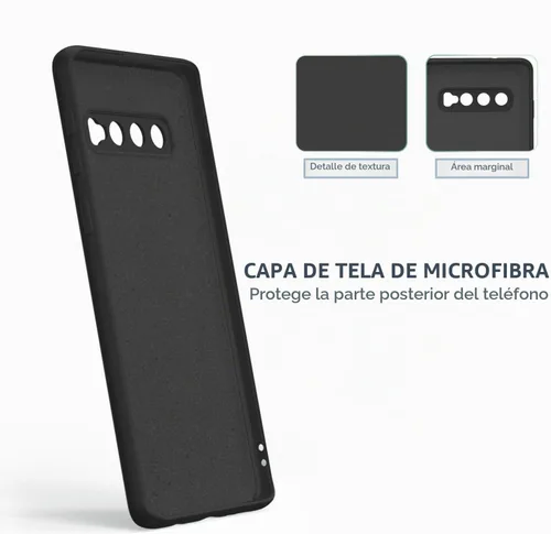 Vista 5 de Funda de silicona suave TPU para Galaxy S10 Plus, color negro
