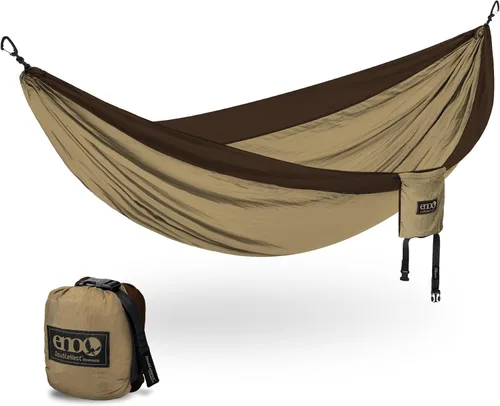 Vista 11 de ENO Eagles Nest Outfitters - Hamaca DoubleNest, portátil para dos Aqua Zafiro Ámbar