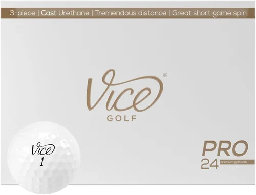Vista 5 de Pelotas de golf blancas Vice Pro
