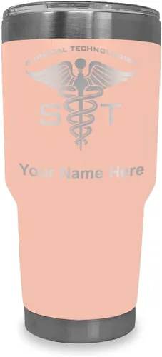 Vista 21 de LaserGram Vaso aislado al vacío de 20 onzas, ST Surgical Technologist, grabado personalizado incluido (gris)
