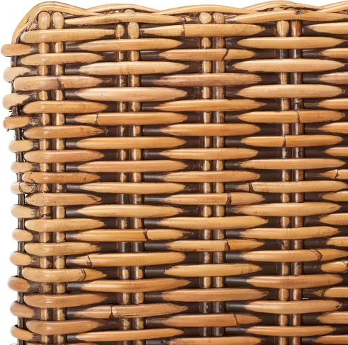 Vista 4 de SAFAVIEH Furniture - Taburete de bar Tobie Rattan - Altura del asiento de 29.53 pulgadas - Marrón miel lavado - Madera de mango - Diseño de asiento