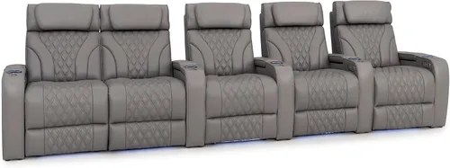 Vista 19 de Seatcraft Luminis LT - Asiento de cine en casa, reclinable, color rojo