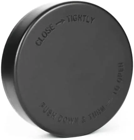 Vista 3 de Tarros de vidrio de 18 onzas con tapas negras - 0.99 oz - 48