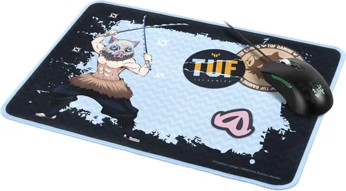 Vista 2 de ASUS TUF Gaming P1 - Alfombrilla de mouse portátil para juegos superficie nano-revestida resistente al agua costuras duraderas antideshilachado