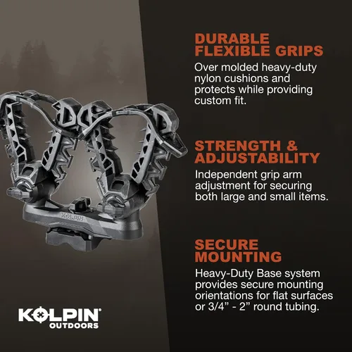 Vista 4 de Kolpin 21551 Black Double Rhino Grip, paquete de 2