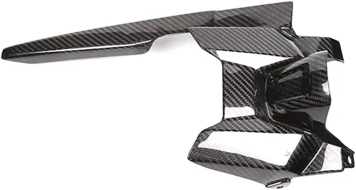 Vista 2 de Cubierta protectora de cadena de guardabarros de fibra de carbono para motocicleta para Yamaha MT07 MT 07 MT-07 MT-07 2014-2020