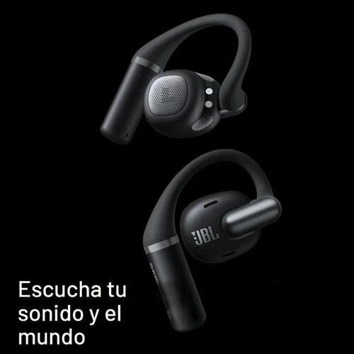 Vista 6 de JBL Sense Pro - Auriculares de oído abierto, sonido espacial, ajuste con gancho para la oreja, color negro