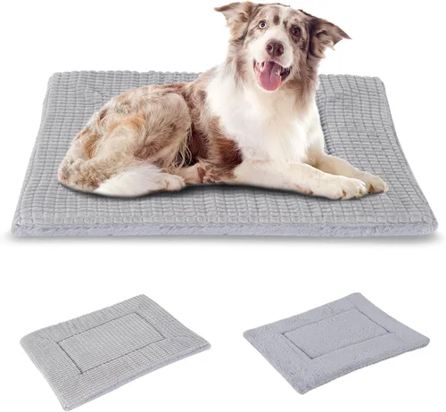 Vista 35 de BVAGSS Almohadilla Reversible para Jaula de Perro, Colchoneta de Cama para Mascotas de Espuma Viscoelástica, Colchón Suave y Cálido Lavable a