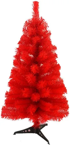 Vista 8 de Árbol de Navidad con soporte de plástico, 3 pies, PVC (negro)