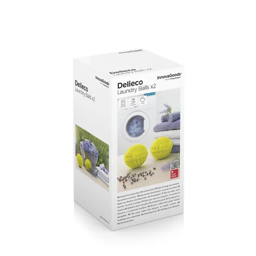 Vista 11 de Bolas para Lavar la Ropa sin Detergente Delieco InnovaGoods Pack de 2 uds