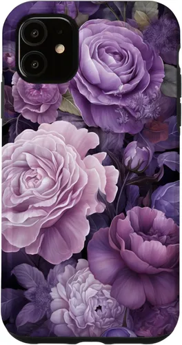 Vista 8 de Elegant Blush Pink And Purple Vintage Floral Rose And Peony Case for iPhone 16