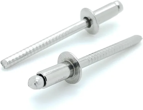 Vista 7 de BCP Fasteners 100 remaches ciegos de acero inoxidable 304 (#6-8) 3/16" diámetro x 1/2" agarre (BCP181)