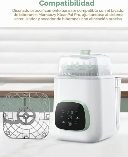Vista 3 de Tiga Bandeja inferior de repuesto para lavadora de botellas Momcozy compatible con KleanPal Pro – Parte de repuesto de bandeja base duradera