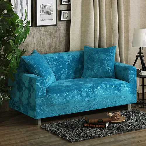 Vista 12 de Konsilsa Funda de sofá de felpa de lujo, funda elástica súper suave y gruesa para sofá, funda lavable, protector de muebles para sofá de 1234 plazas