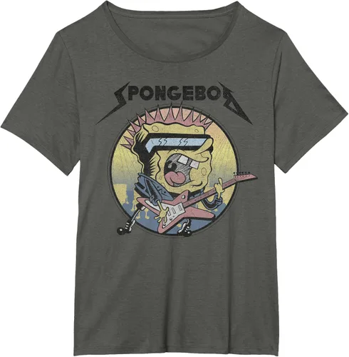Vista 8 de SpongeBob SquarePants Camiseta de manga corta Heavy Metal Rock
